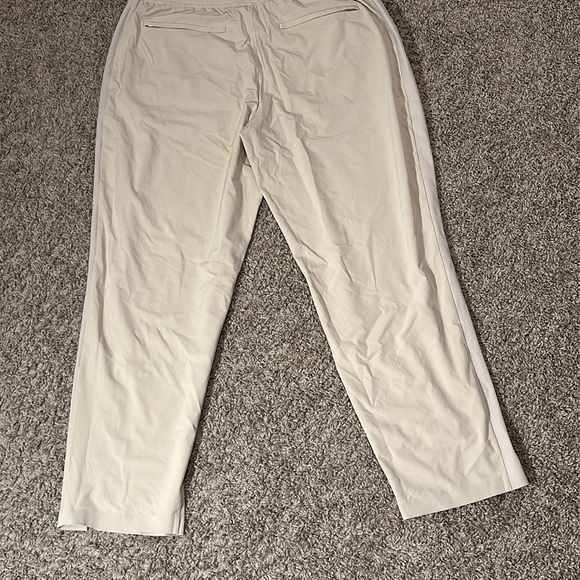 Athleta Pants Womens Size 10/P Brookyln Ankle Beige Lightweight Pull On / NWT - Picture 8 of 10